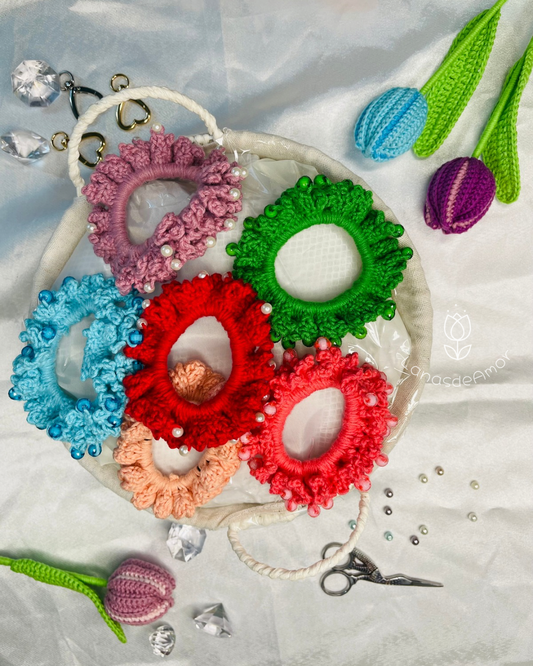 Scrunchie “Perlas”